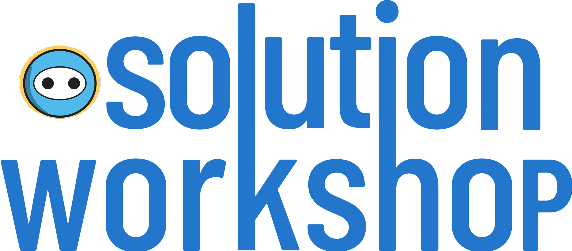 Solution Workshop wordmark with Sōl head