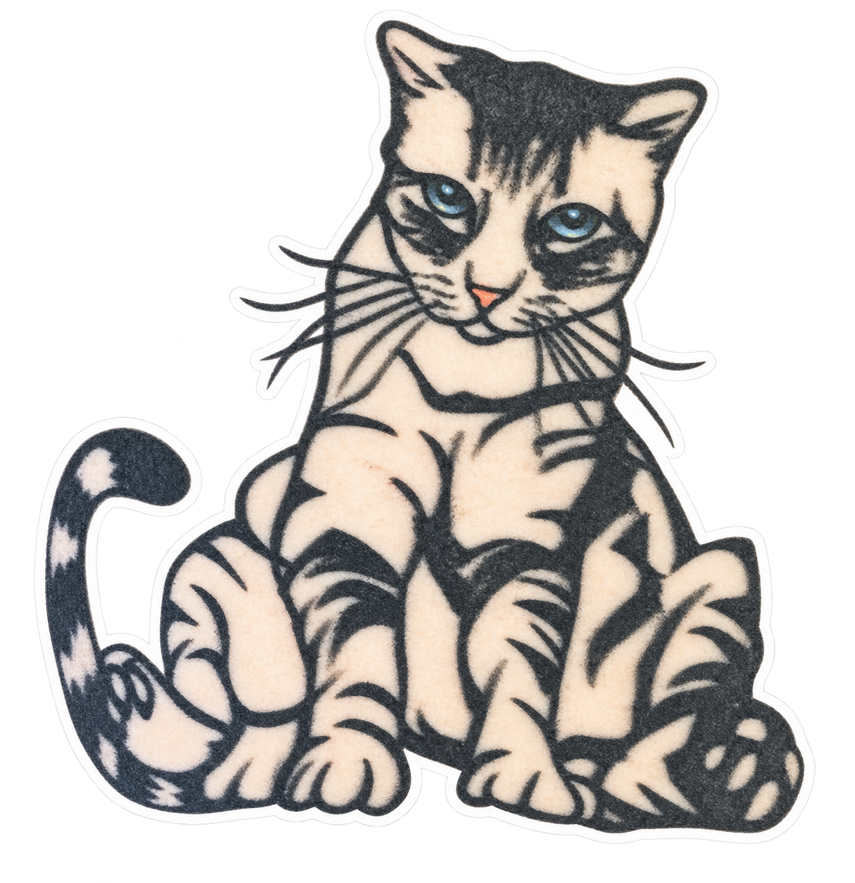 Cotton cat tattoo flash