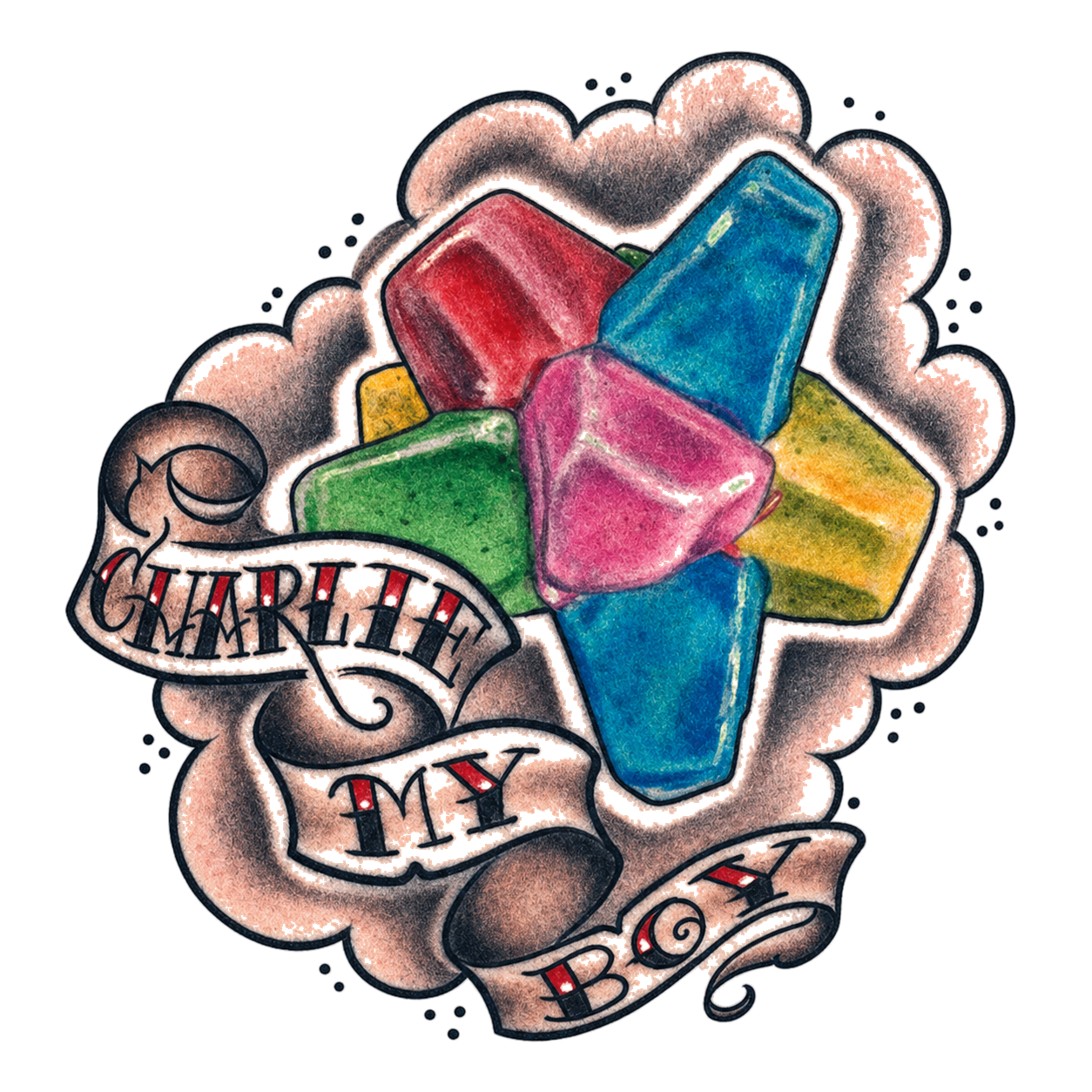 Gobstopper tattoo flash